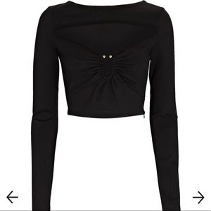 Nicholas black cropped top